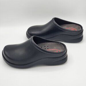 KLOGS Dusty Unisex Black Work Clog, Size 7W